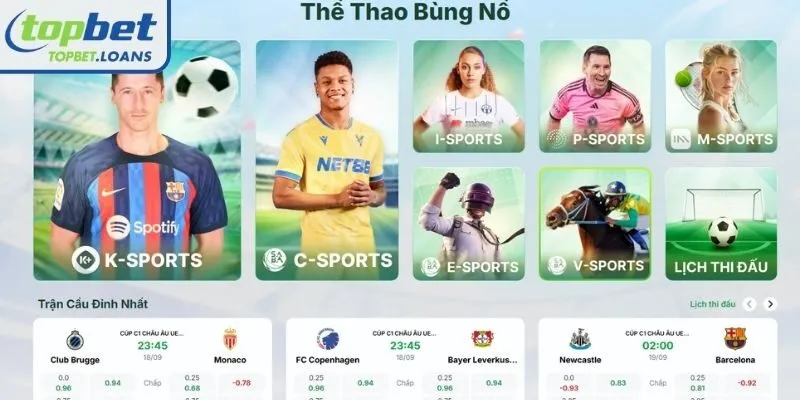 Introduction to the Sports Lobby at TOPBET